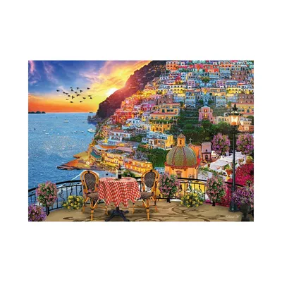 Produktbild von Puzzle Ravensburger - Abendessen in Positano, Italien, 1000 Teile