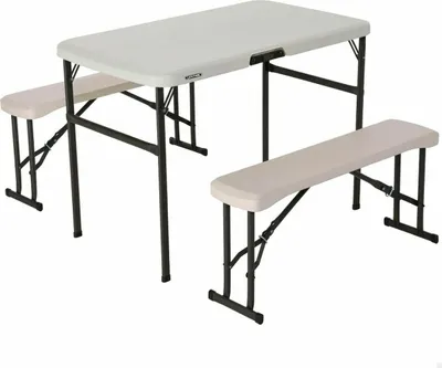 Obrázok produktu pre Lifetime párty stôl bistro stôl skladací biely 107x61x72 cm