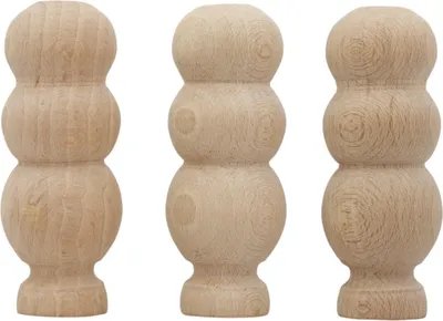 Zdjęcie produktu dla Klocki Drewniane Montessori Edukacyjne Dla Dzieci Kształty Drzewka 3 Sztuki