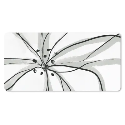 Produktbild von MuchoWow® Schreibtischunterlage Blumen - Abstrakt - Design 80x40 cm - XXL Mauspad - Gaming Mauspad
