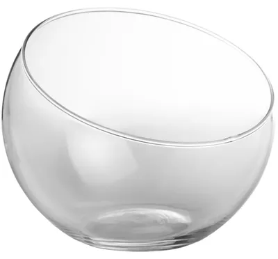 Produktbild von OBLIQUE glass bowl - klar - 10x10x10cm - Glas
