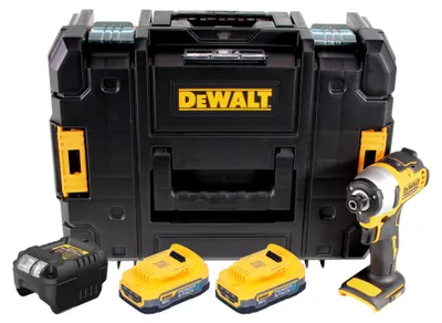 Produktbild von DeWalt DCF 809 E2T Akku Schlagschrauber 18 V 190 Nm 1/4" Brushless + 2x Powerstack Akku 1,7 Ah + Ladegerät + TSTAK