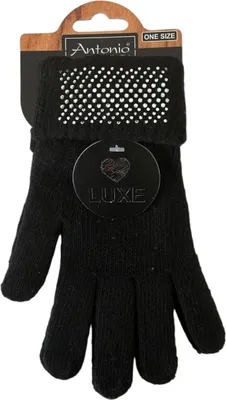 schwarze Winterhandschuhe