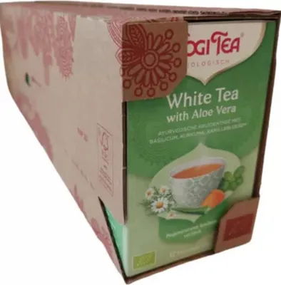 Zdjęcie produktu dla Yogi Tea White Tea Aloe Vera - tacka: 6 kostek