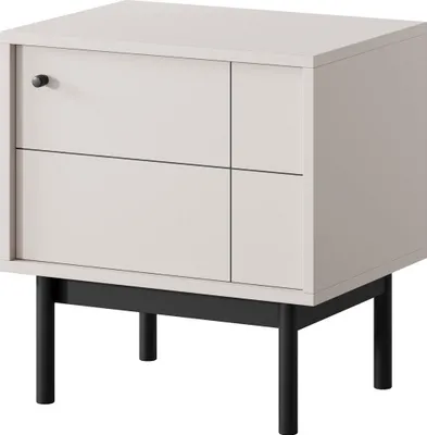 Produktbild von Furniture24 Nachttisch Japandi S54 Nachtschrank 533,5 X 55,5 X 39 Cm Cashmere
