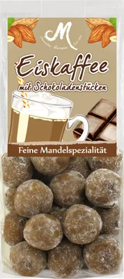 Produktbild von Odenwälder Marzipan Eiskaffee Mandeln Kugeln mit Schokostückchen 150g