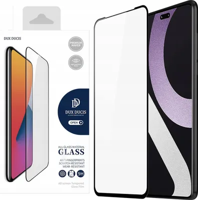 Obrázok produktu pre Dux Ducis Tvrdené sklo 9H pre Xiaomi 12 Lite s čiernym rámom
