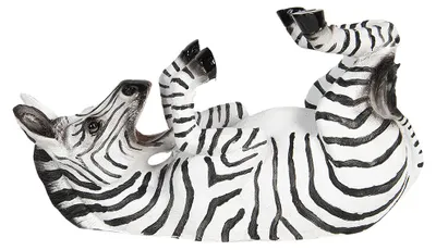 Produktbild von Clayre & Eef Weinregal Zebra 32x12x18 cm Schwarz Kunststoff