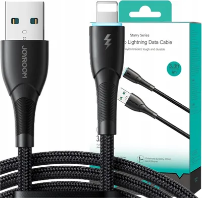 Immagine prodotto di Joyroom Serie Starry Sa32-Al3 3A Usb-A / Cavo Lightning 1M - Nero