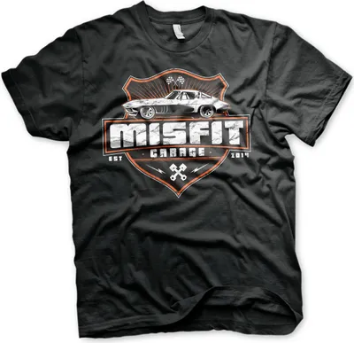 Produktbild von Misfit Garage Vette T-Shirt - Small - Black