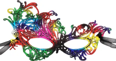Produktbild von Damen Spitzenmaske, Halbgesichtsmaske, venezianische Maske, verdickte sexy Partymaske für Maskerade, Kostümparty, Abschlussball, Karneval