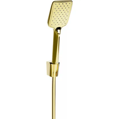 Produktbild von Mexen R-62 Kopfbrausegarnitur mit Regenbrause und Thermostatmischer, Gold - 785625052-50