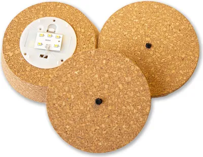 Produktbild von Kork mit LED-Lampe – Terrarienkorken mit Licht - 3 Größen verfügbar