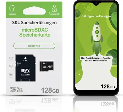 Produktbild von microSD Speicherkarte S&L für Honor X6b - Speicherkapazität: 128 GB