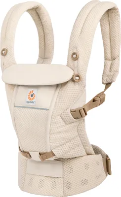 A baby carrier is shown against a white background.