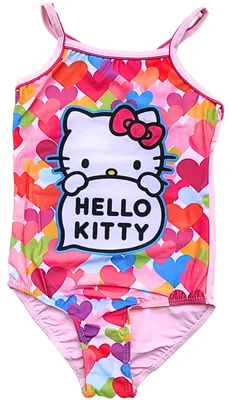 Produktbild von Badeanzug Hello Kitty Herzen Rosa 104 cm