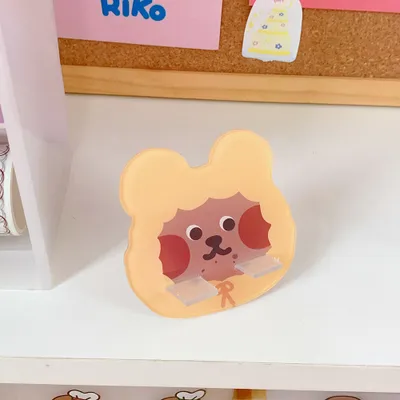Produktbild von Handyhalter Cute Mini Cartoon Zubehör Stand Schreibtisch Tablet Desktop 3#hat Bär