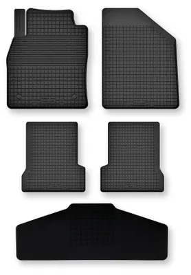 Imagen del producto de Alfombrillas de goma + túnel para Honda Civic IX desde 2012 (hatchback) – juego de 5 piezas, , a medida – Wielganizator Semi-Universal