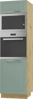 Produktbild von Backofenschrank Kvantum Q-D14/RU/60/207 mit Klappe 60cm Korpus- & Frontfarbe wählbar,mint matt,eiche artisan