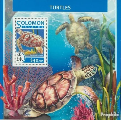 Produktbild von Briefmarken Salomoninseln 2017 Mi Block 639 (kompl. Ausg.) postfrisch Schildkröten