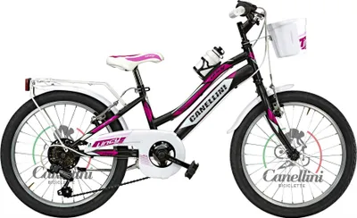 Produktbild von Kinderfahrrad MTB Canellini LINCY 20" - Schwarz/Fuchsia