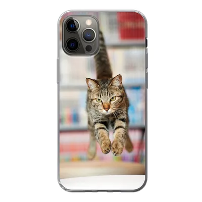 Produktbild von MuchoWow® Handyhülle Schutzhülle Hülle für iPhone 13 Pro Katze - Frühling - Stuhl Silikon Softcase Handy Hülle - Handy-Tasche