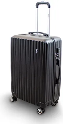 Produktbild von barut Hartschalen-Trolley General MS-17245 Schwarz L 67x46x27cm 80L 3.25kg 360° Rollensystem integriertes Zahlenschloss höhenverstellbarer Teleskopgriff