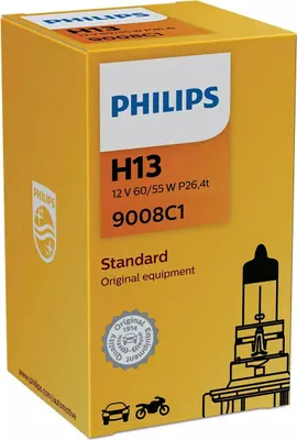 Image de Philips H13 12V 60/55W P26.4t Standard 1er.