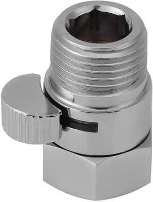 Image de Robinet de régulation en laiton massif - Robinet de douche à économie d'eau - Robinet de régulation G1/2 - Robinet de douche avec régulation du débit