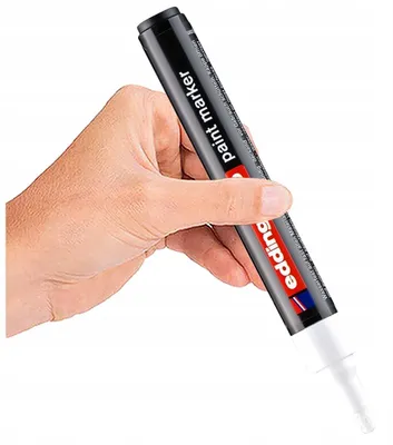 Produktbild von Edding Lackmarker Ölbasis weiß, permanent, Rundspitze
