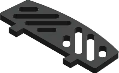 Produktbild von Kaminrost / Stehrost 215x74x10mm passend für Wamsler**