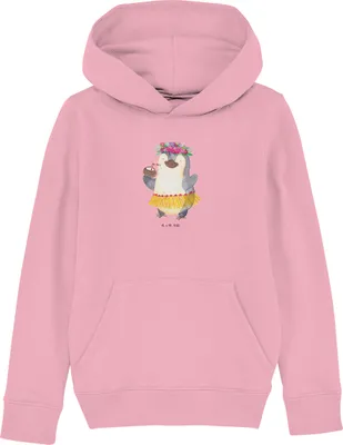 Produktbild von Mr. & Mrs. Panda Kinderpullover Pinguin Kokosnuss 5-6 Jahre (110/116) - Baumwolle Pink - Geschenk, Hawaii, Pulli, Erholt, Tanzen, Kapuzenpulli, Sweater, Urlaub, Pullover