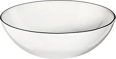 Image de ASA Selection : Assiette creuse noire, diamètre 9 cm, hauteur 3 cm – Coffret avantage de 4 pièces