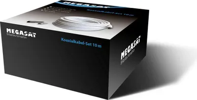 Produktbild von Megasat Kabel / Adapter, 10 m, F, F, Weiß