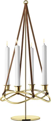 Produktbild von Georg Jensen - SEASON Aufsatz für Kerzenhalter mit Goldauflage