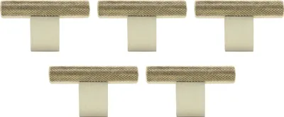 Produktbild von Natural Goods Berlin Möbelgriff WAAGE, Möbelknopf, Schrankgriff, Knauf für Schublade und Tür, Gold, 5 Stück