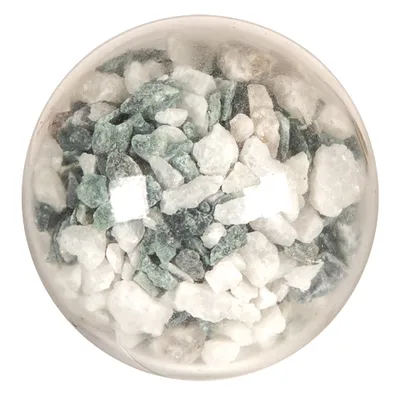 Produktbild von Clayre & Eef Türknauf 5 cm Grau Weiß Glas