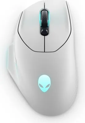 Produktbild von Alienware AW620M, rechts, Optisch, RF Wireless + USB Type-C, 26000 DPI, Weiß