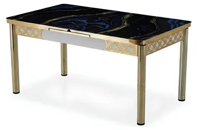 Immagine prodotto di Tavolo da pranzo, nero, rettangolare, moderno, nuovo, lussuoso, elegante, confortevole