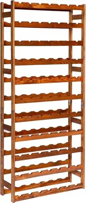 Immagine prodotto di STOLMAK Portabottiglie in Legno per 77 Bottiglie 72,5x166x25 cm Marrone Naturale Caffale Vino Cantinetta Porta Bottiglie da Terra
