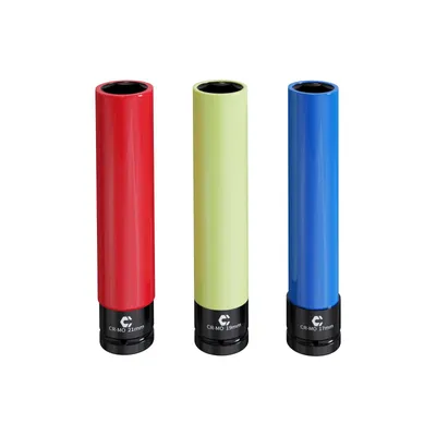 Produktbild von 3-teiliges 1/2" Schoneinsätze-Set – extra lang 150 mm – Cr-Mo-Stahl mit Nylonhülle für Alufelgen
