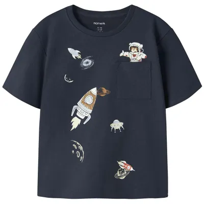 Productafbeelding van T-shirt Name It 13255108-navyblazerspace voor Jongens