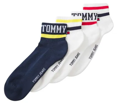 Produktbild von Tommy Jeans - Socken für Herren (4er-Pack) NA1138 (43 EU - 47 EU) (Weiß/Blau)