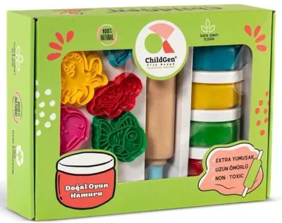 Image de Kit créatif « Animaux marins » en pâte à modeler naturelle - ChildGen