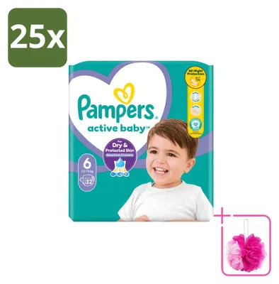 Immagine prodotto di 25 pannolini Pampers Active Baby, taglia 6 - confezione risparmio - 25 pezzi