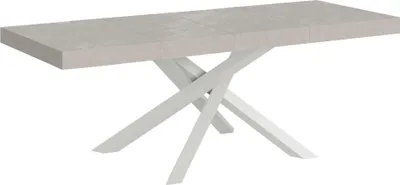 Produktbild von Volantis Premium Cashmere Ausziehtisch 180/284x90 cm mit weißen Beinen