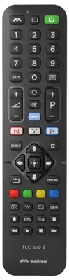 Zdjęcie produktu dla Meliconi 808043, TV, Podczerwień, Naciśnij przyciski, Czarny
