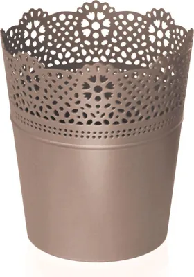 Produktbild von Blumentopf LACE mit MOCCA-Spitze 15,9 cm