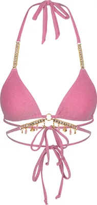 Produktbild von Moda Minx Bikini Top Lumiere Seychelles mit funkelnden Anhängern Candy Pink L