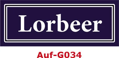 Produktbild von 2 Stück Gewürzaufkleber Lorbeer 40x16mm Gewürzetiketten Sticker Lebensmittel (Auf-G034)